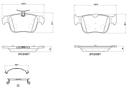 BRAKE PADS REAR BREMBO VAG