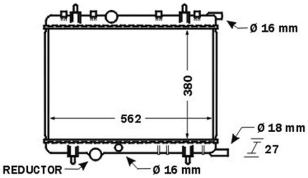 RADIATOR MAHLE PSA