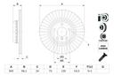 BRAKE DISC REAR 345MM BOSCH BMW (DUEL CAST)