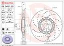BRAKE DISC FRONT 420MM BREMBO VAG (CROSS DRILLED)