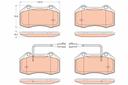 BRAKE PADS FRONT WITH SENSOR TRW ALFA