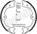 HAND BRAKE SHOE KIT METELLI MERC NISSAN