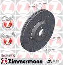 BRAKE DISC FRONT LH 395MM ZIMMERMANN BMW