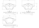 BRAKE PADS FRONT BREMBO CERAMIC VAG