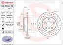 REAR DISC XDRILLED 280MM BREMBO BMW