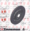 BRAKE DISC REAR RH 370MM ZIMMERMANN BMW