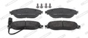 BRAKE PADS FRONT WITH SENSOR FERODO VAG