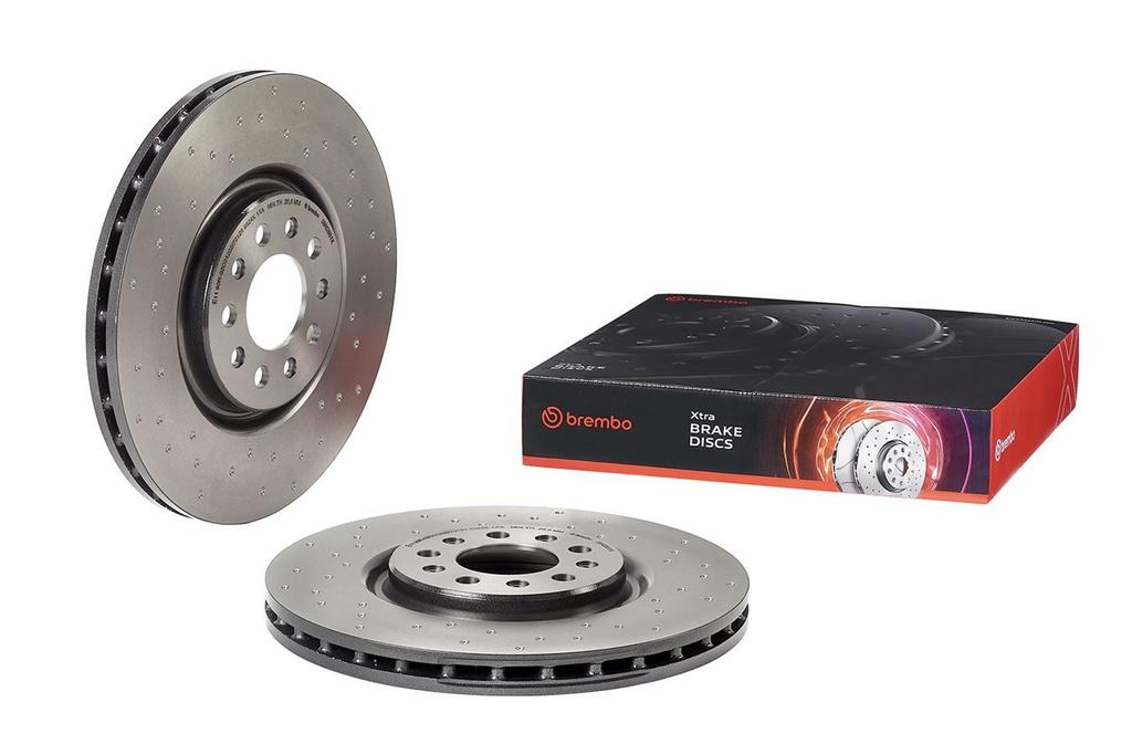 BRAKE DISC FRONT 330MM BREMBO JEEP (CROSS DRILLED)