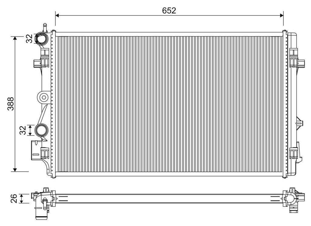RADIATOR VALEO VAG