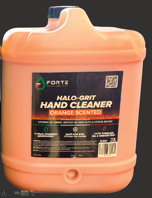 HALO-GRIT HAND CLEANER 20L FORTE ORANGE-SCENTED GRIT