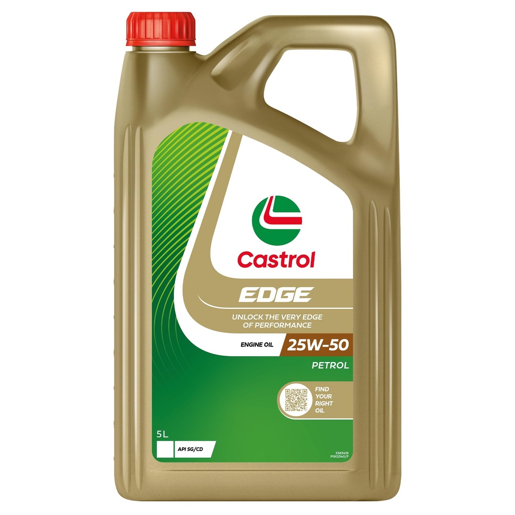 ENGINE OIL 5L 25W50 EDGE CASTROL