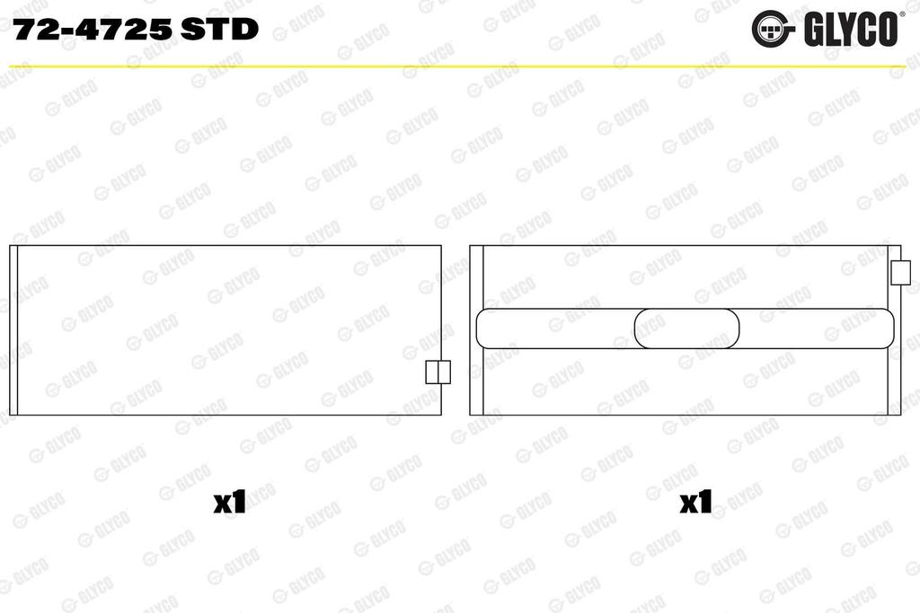 MAIN BEARING STD GLYCO MERC