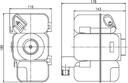 EXPANSION TANK W/O CAP MAHLE VOLVO