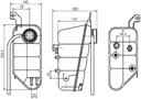 EXPANSION TANK W/O CAP MAHLE MERC
