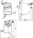 EXPANSION TANK W/O CAP MAHLE BMW