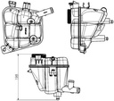 EXPANSION TANK W/O CAP MAHLE MERC