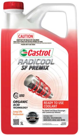 COOLANT PREMIX RED 5L RADICOOL SF CASTROL