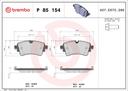 BRAKE PADS REAR BREMBO VAG