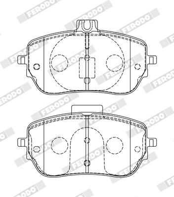 FRONT PADS FERODO MERC