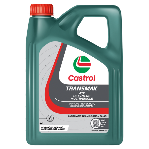 ATF OIL 4L TRANSMAX ATF / DEX / MERC MULTIVEHICLE CASTROL