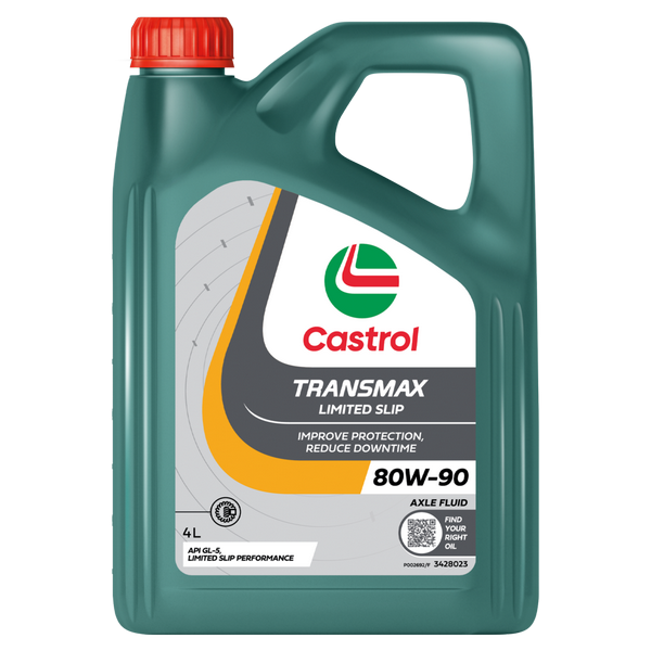 GEAR OIL 4L 80W90 GL5 TRANSMAX LIMITED SLIP CASTROL