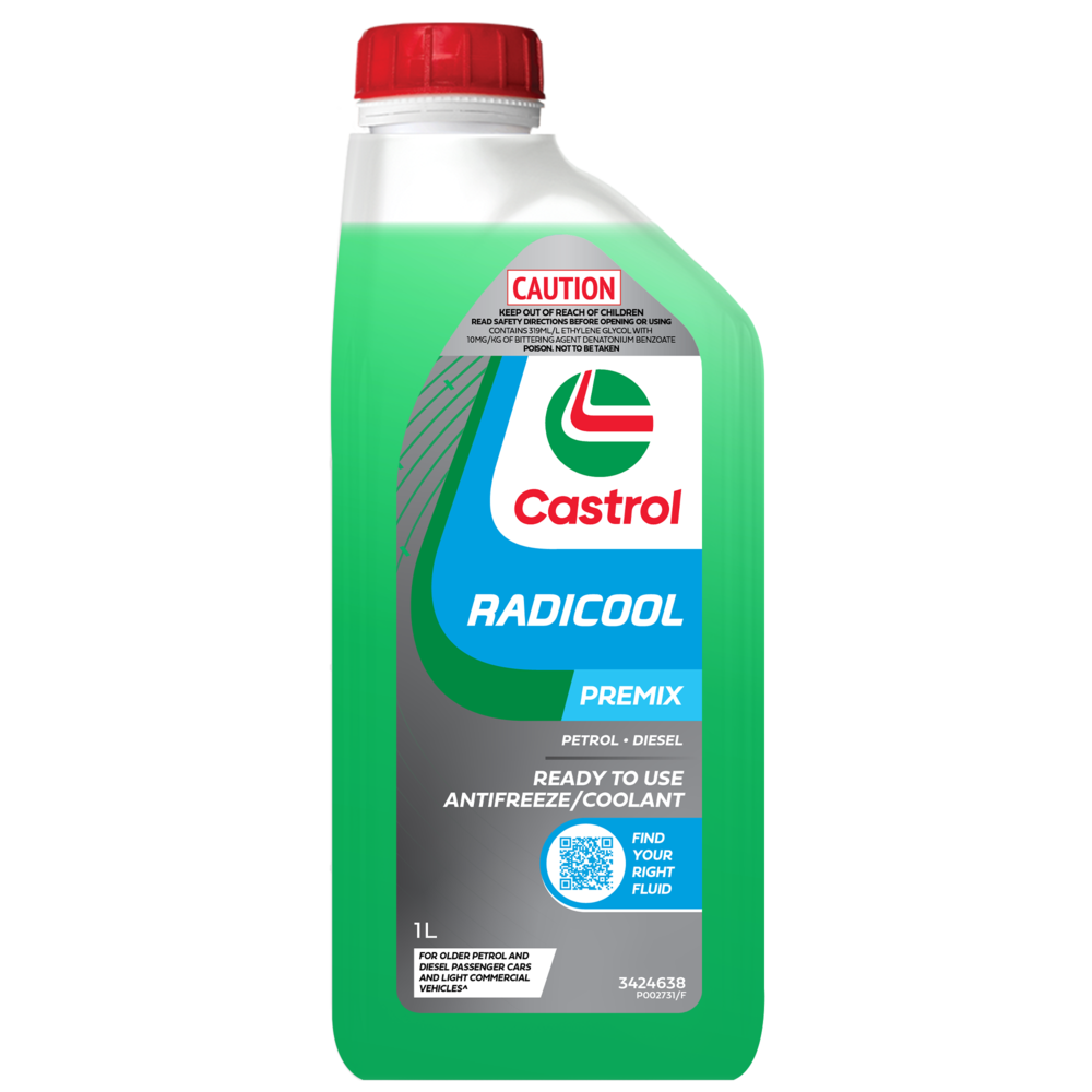 COOLANT PREMIX GREEN 1L RADICOOL  CASTROL
