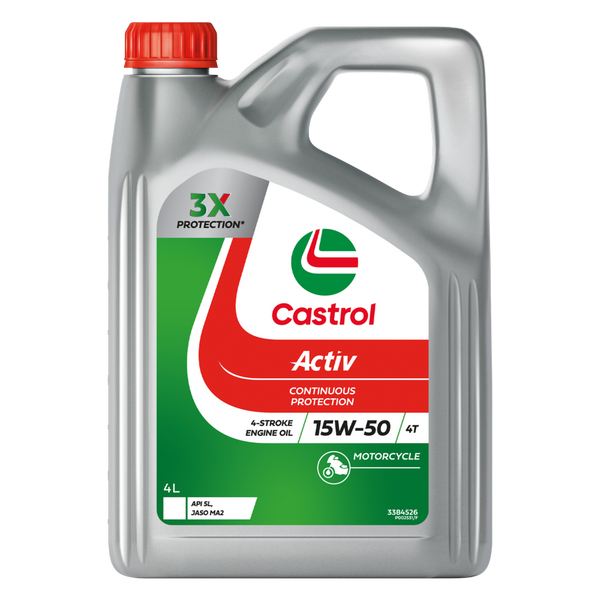 ENGINE OIL 4L 15W50 ACTIV 4T CASTROL