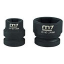 M7 IMPACT SOCKET 1/2" DR, STUBBY, 13MM