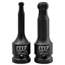 M7 HEX BALL DRIVE IMPACT SOCKET, 1/2" DR, 4MM