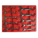RYTOOL METRIC STUBBY SPANNER SET