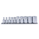 TENG 10PCE 1/4" & 3/8" DR. TX-E SOCKET SET E4-E18