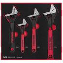 TENG 4PCE ADJUSTABLE WRENCH SET - TED-TRAY