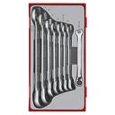 TENG 8PCE REVERSIBLE RATCHET COMBINATION SPANNER SET 8-19MM - TC-TRAY