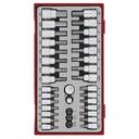 TENG 35PCE 1/4" & 3/8" DR. BITS SOCKET SET - TC-TRAY