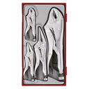 TENG 5PCE POWER GRIP PLIER SET - TC-TRAY