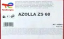 HYDRAULIC OIL 1000L AZOLLA ZS68 TOTAL