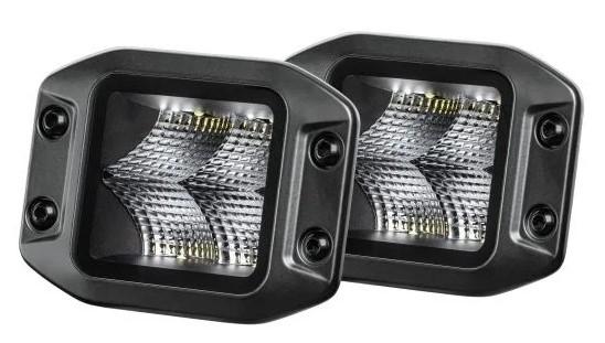 FLOOD LIGHT 3.2" FLUSH MOUNT BLACK MAGIC LED CUBE KIT HELLA