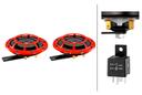 SUPER TONE HORN SET RED HELLA