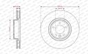 BRAKE DISC FRONT 349MM FERODO LAND ROVER