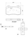 BRAKE PADS REAR BREMBO MASERATI