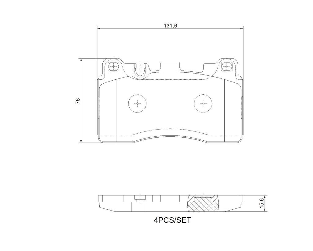 BRAKE PADS REAR BREMBO MERC