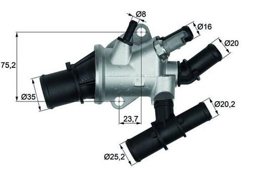 [TI 155 88] THERMOSTAT MAHLE FIAT