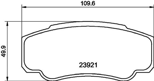 [8DB 355 010-411] BRAKE PADS REAR PAGID FIAT