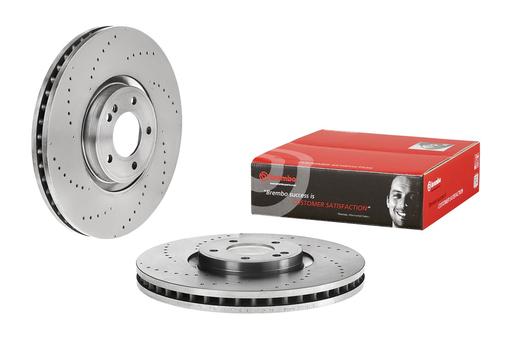 [09.D762.10] BRAKE DISC FRONT 400MM BREMBO MERC (CROSS DRILLED)