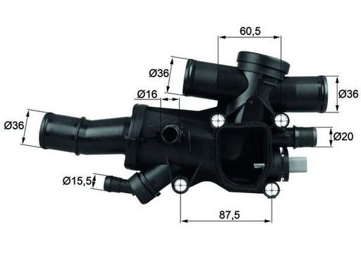 [TH 44 83] THERMOSTAT MAHLE PSA VOLVO