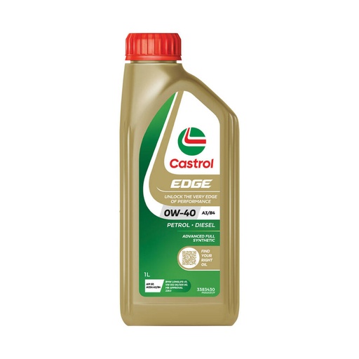 [3383430] ENGINE OIL 1L 0W40 A3/B4 EDGE CASTROL