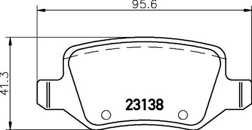 [8DB 355 012-131] BRAKE PADS REAR PAGID MERC