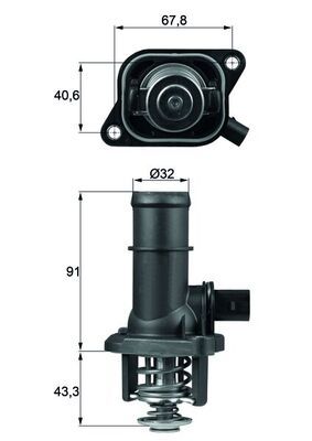 [TI 16 105] THERMOSTAT MAHLE VAG