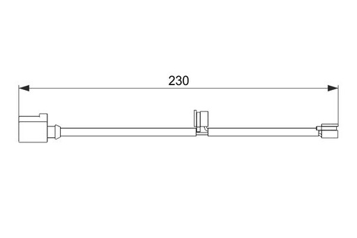 [1 987 474 569] BRAKE SENSOR REAR BOSCH PORSCHE