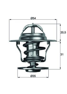 [TX 13 92D] THERMOSTAT MAHLE VOLVO